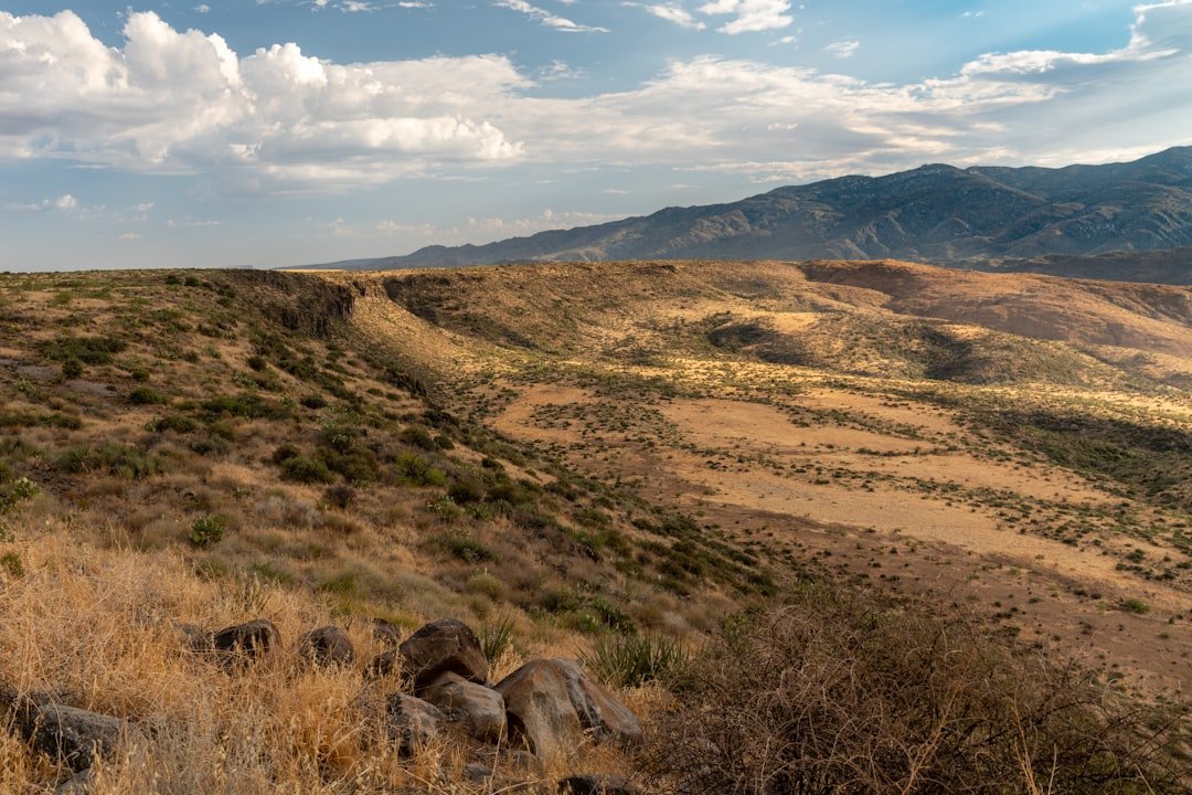 Arizona desert hot springs with mountains at Castle Hot Springs area