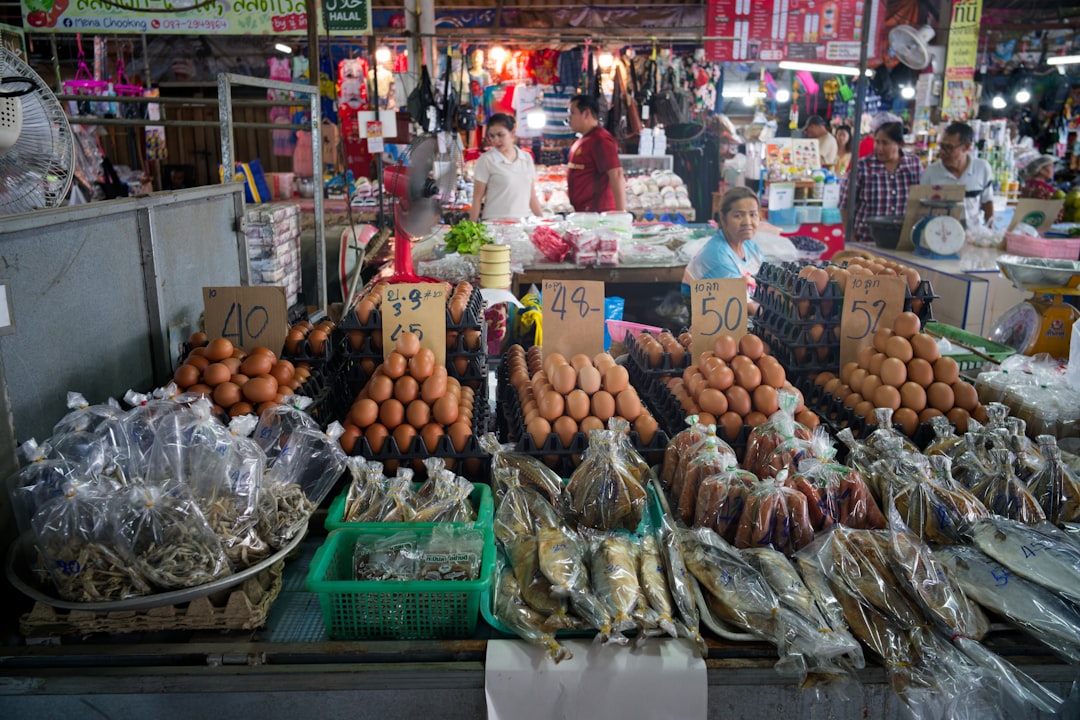 Fresh produce at food market