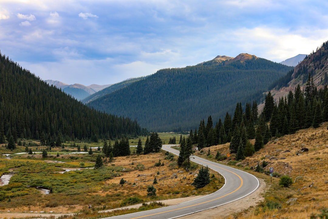 Scenic Colorado mountain road trip views