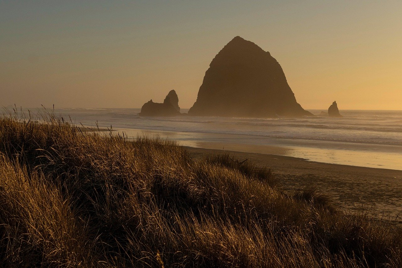 Haystack Rock Cannon Beach Oregon coastal sea stacks