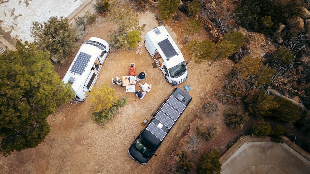 Campervan electrical system with batteries and monitoring