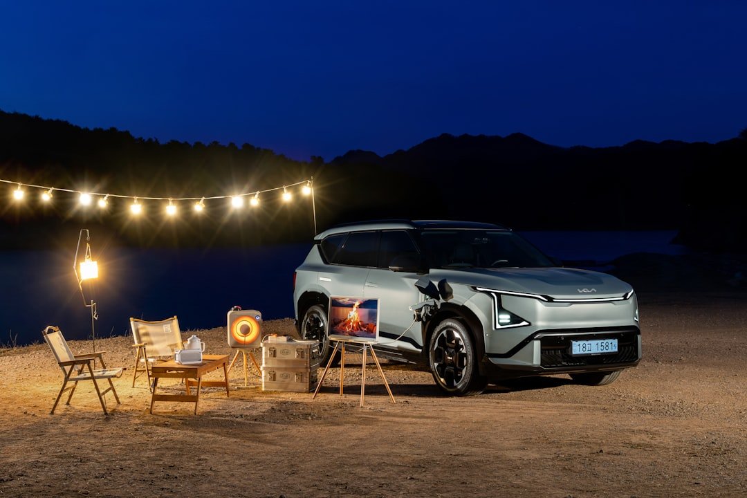 Electric vehicle charging in natural setting