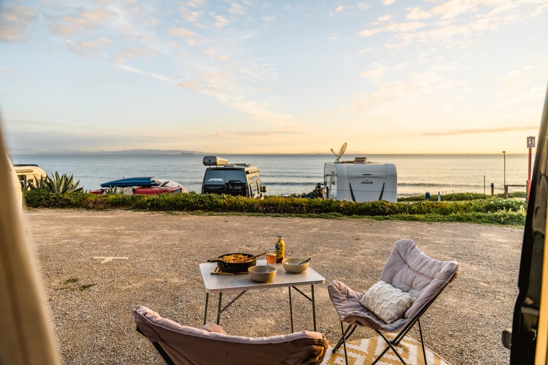 Cooking dinner in a campervan kitchen