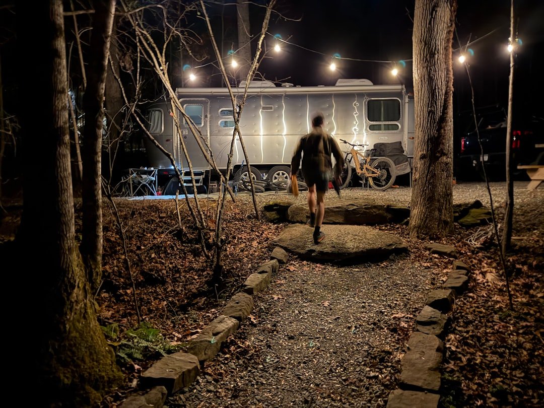 Van life adventure with mountain bikes in scenic mountain setting