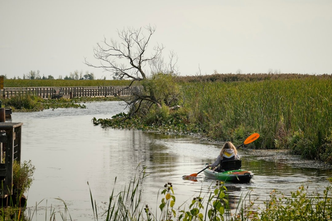 Kayaking through Gulf Coast marsh and wetlands