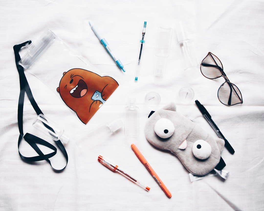 Travel sleep accessories including eye mask and comfort items