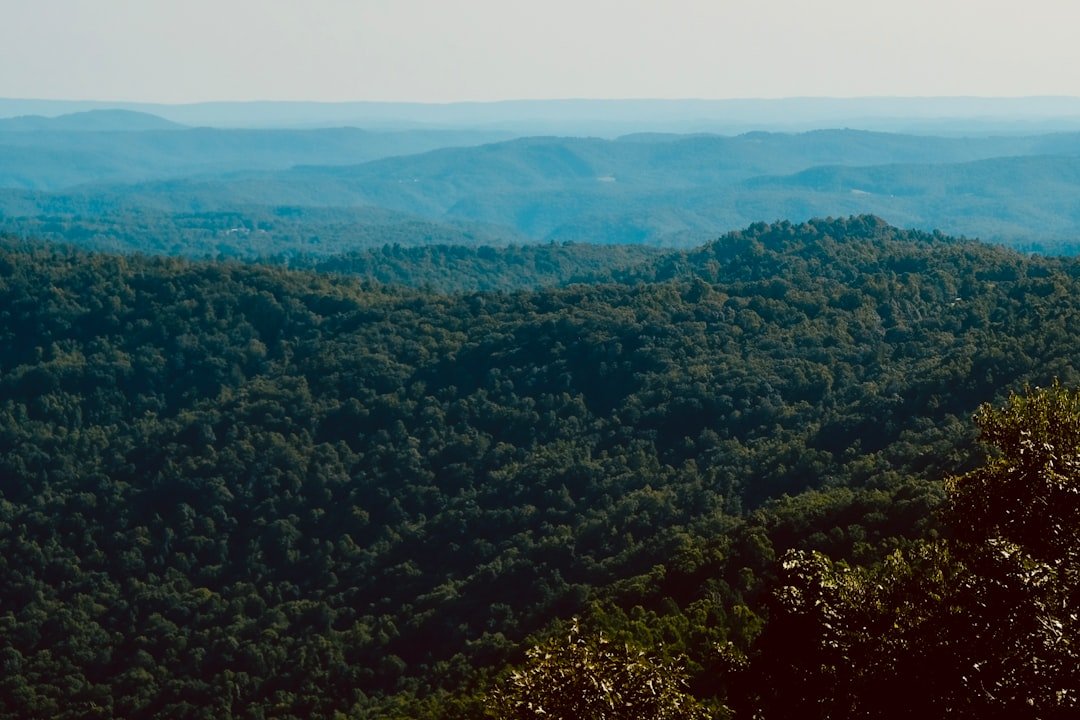 Scenic overlook of Appalachian mountains