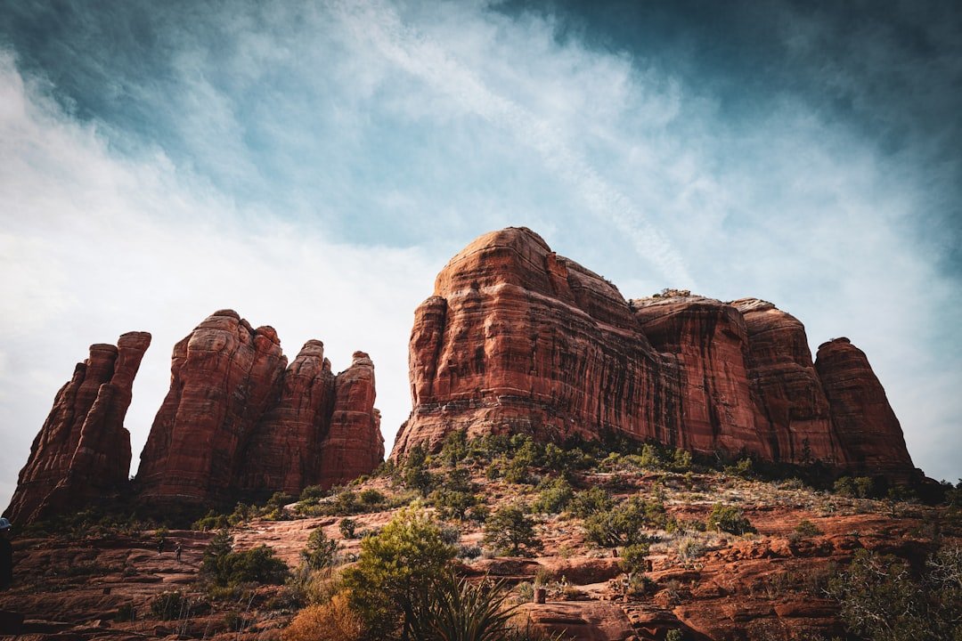 Cathedral Rock towers over Sedona's red rock landscape