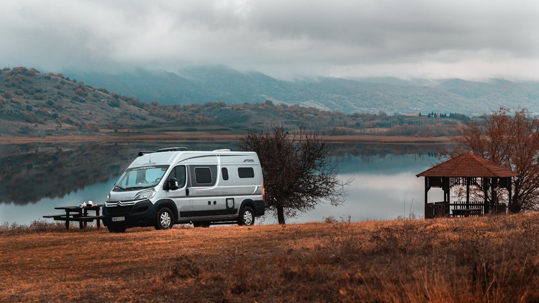 Van life bathroom setup with modern amenities