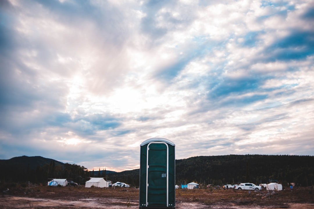 Portable camping toilet for van life
