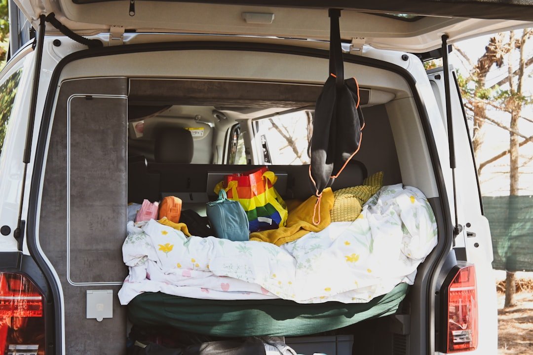 Van conversion storage system with organized gear compartments