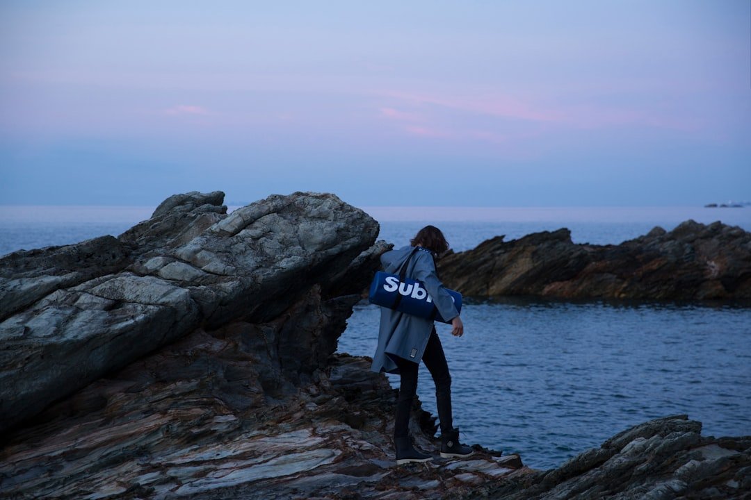 Waterproof jacket in outdoor setting