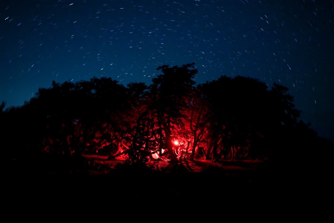 Red light headlamp for night hiking