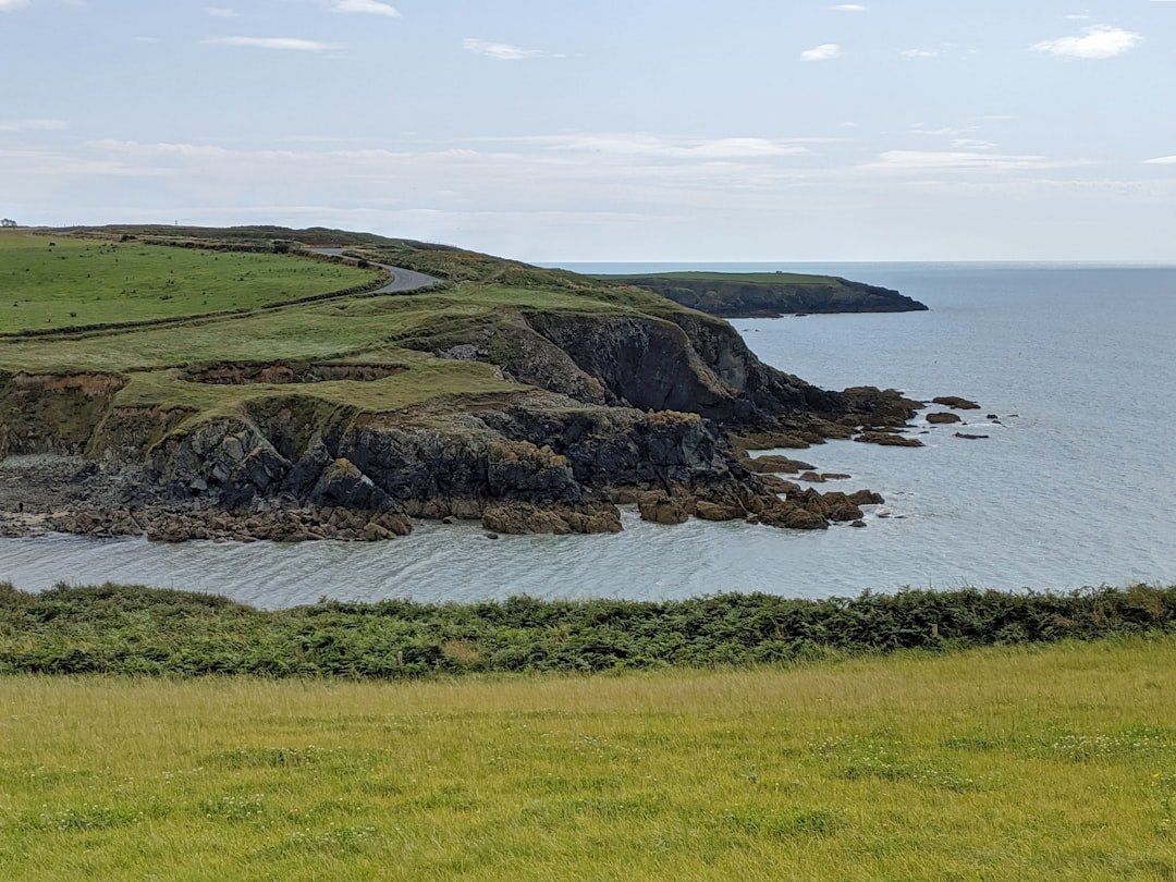 Scenic coastal road winding through southern landscape