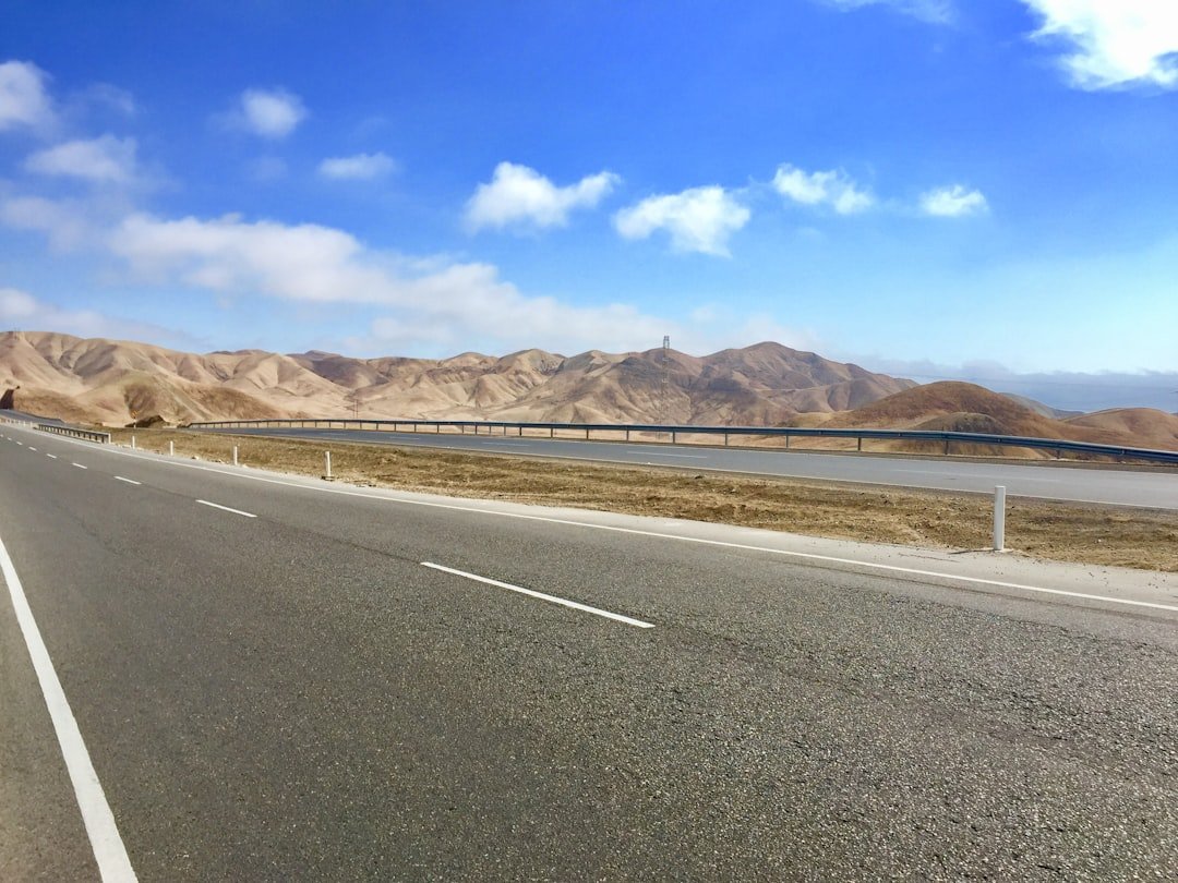 Desert highway stretching through the Great Basin