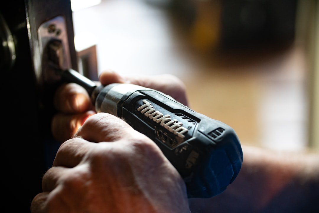 Drill and tools used for repair work