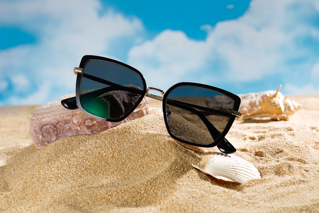 Stylish sport sunglasses for summer travel and outdoor activities