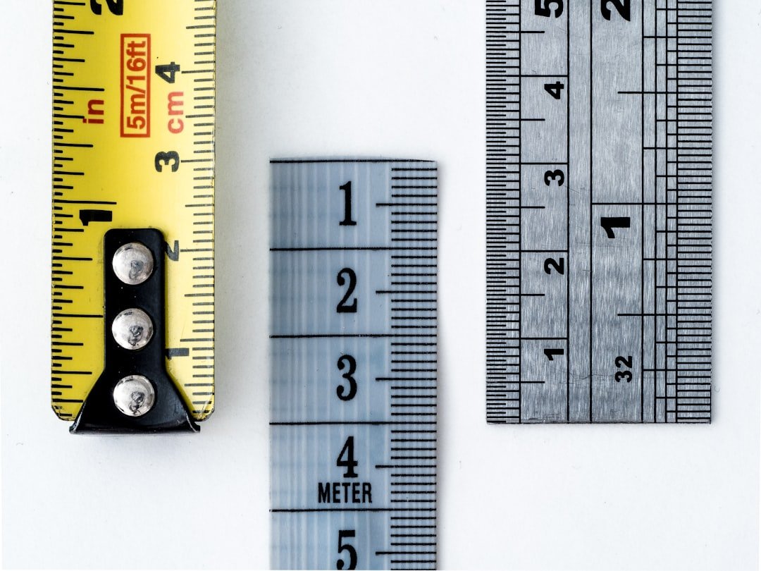 Measuring tape and tools laid out for precise template creation
