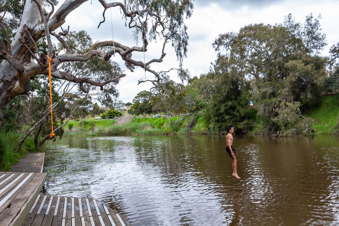 Swimming hole river creek summer
