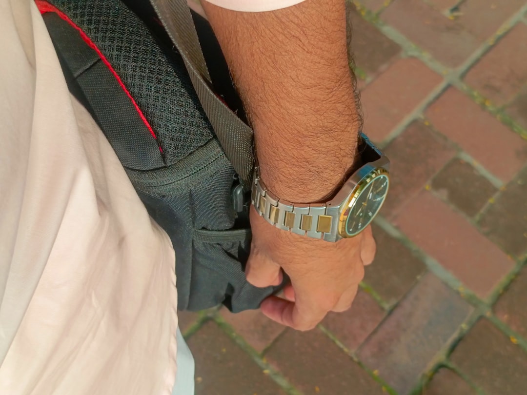 Wrist watch styled for arrival after a long journey