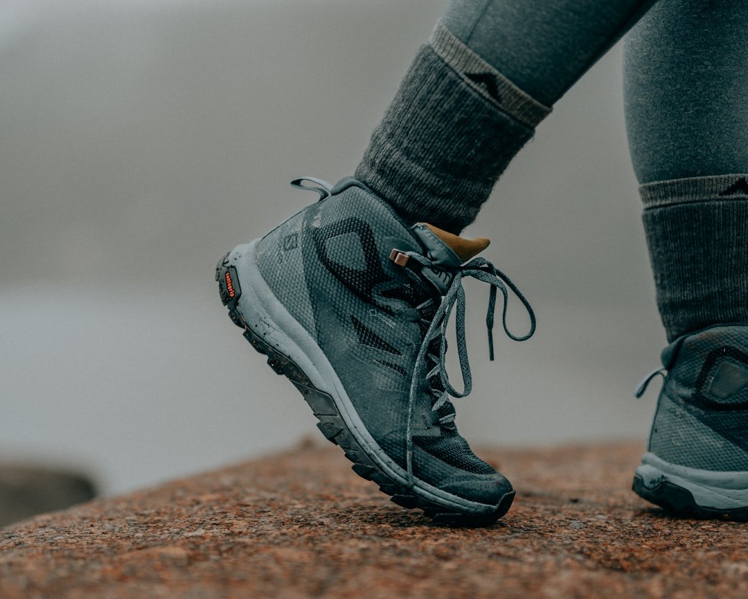 Comfortable walking shoes ready for travel