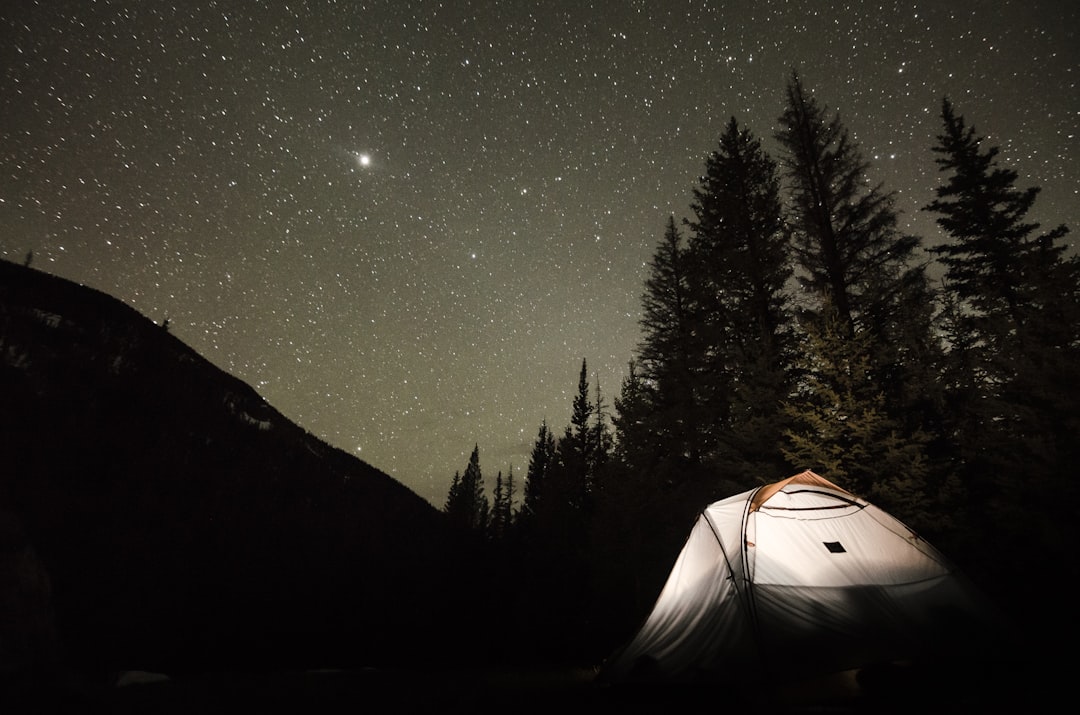 Camping under a brilliant star-filled sky in the Idaho backcountry