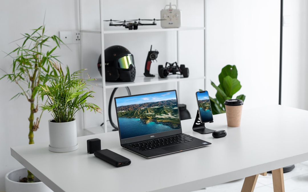 Travel accessories and tech gadgets arranged on a surface