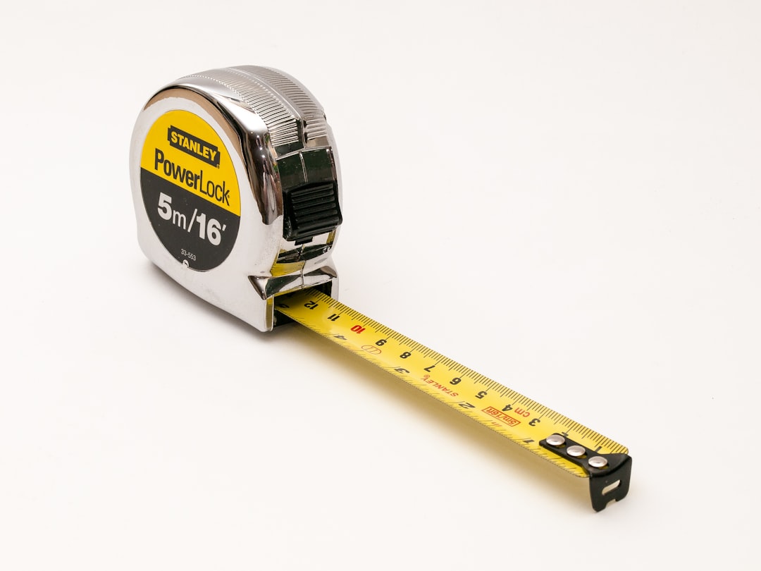 Van build tools including measuring tape and level