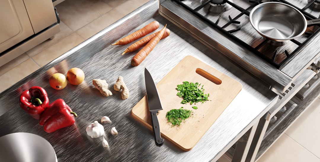 Induction cooktop being used for cooking