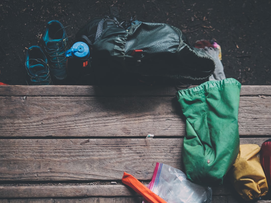 Travel sun protection gear laid out and ready for packing