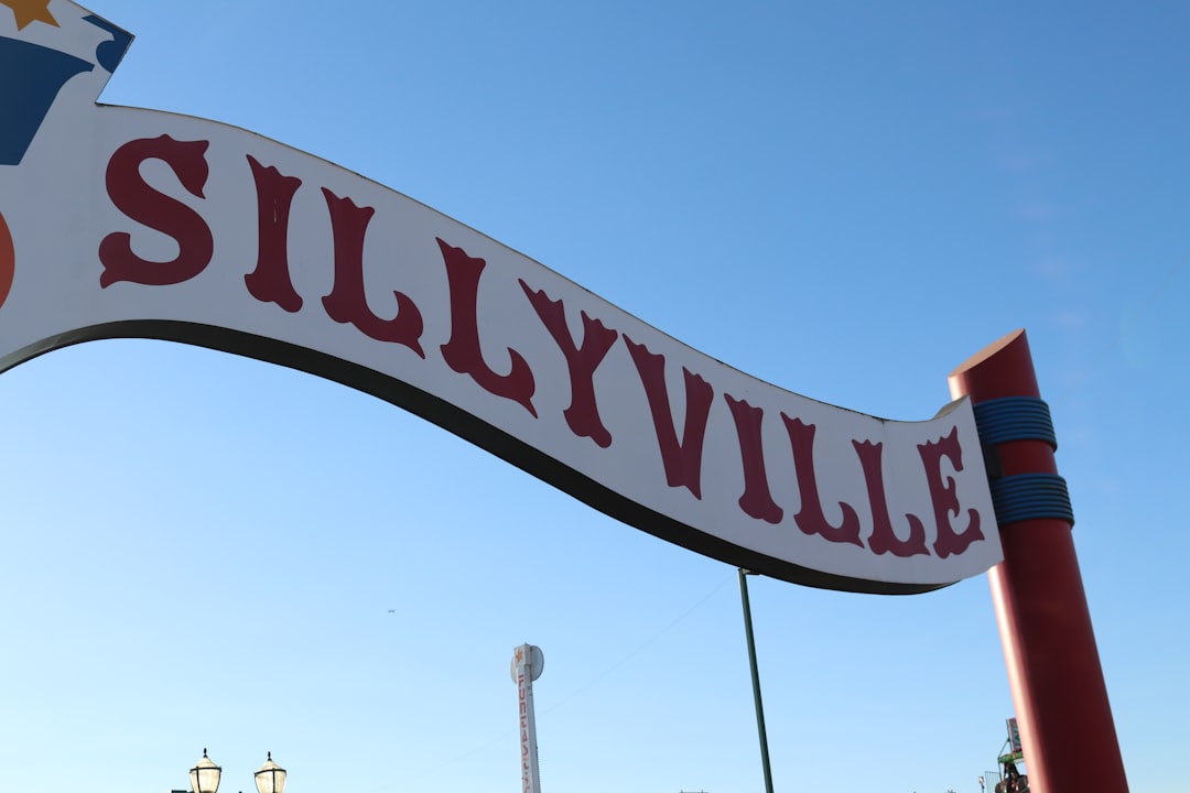 State fair entrance archway in summer