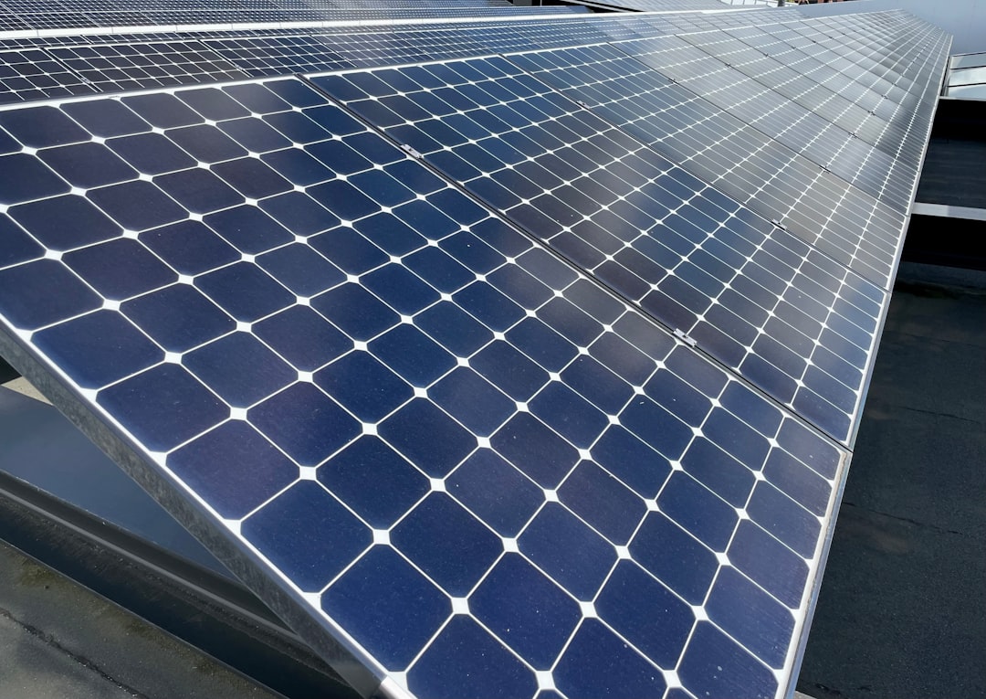 Campervan roof with solar panels installed