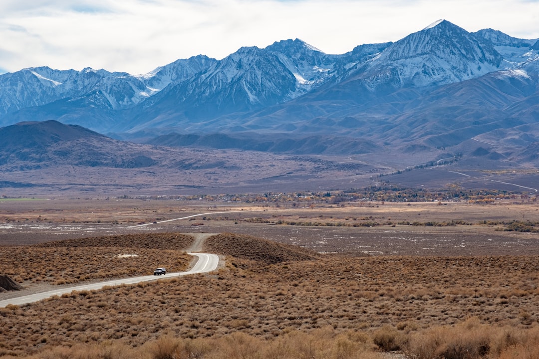 Eastern Sierra mountains rising above the Owen Valley