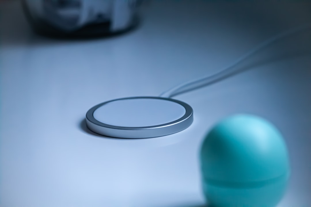MagSafe wireless charging pad on a surface