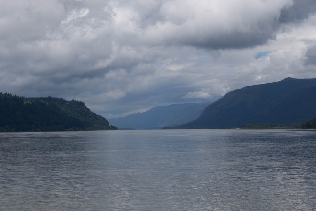Historic Columbia River Highway winding through the scenic gorge landscape