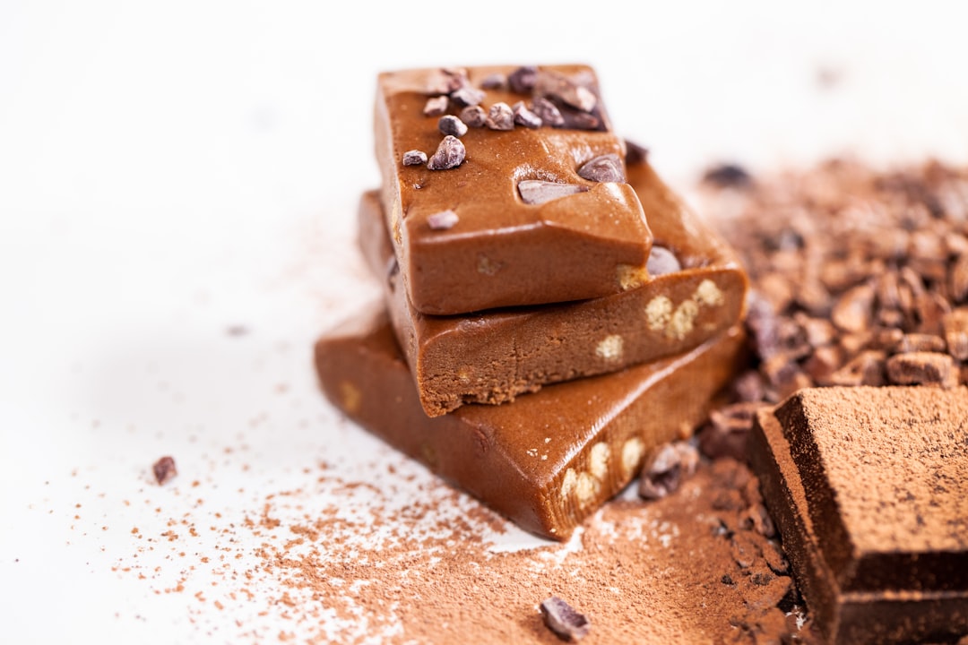 Handmade fudge pieces in assorted flavors