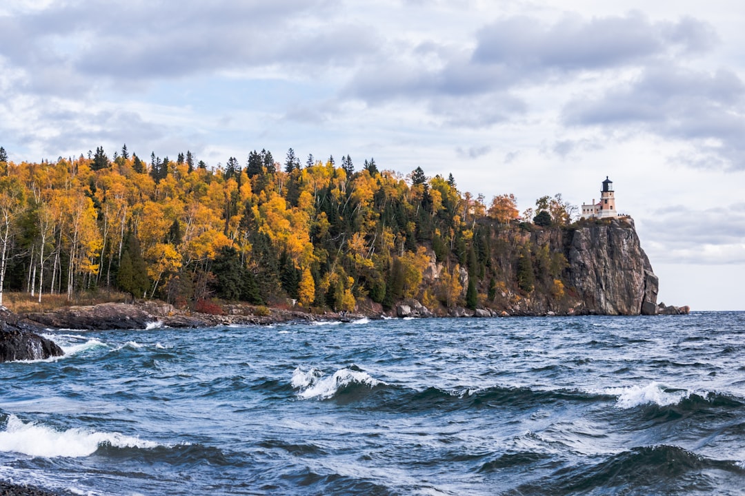 Split Rock Lighthouse on Lake Superior cliff