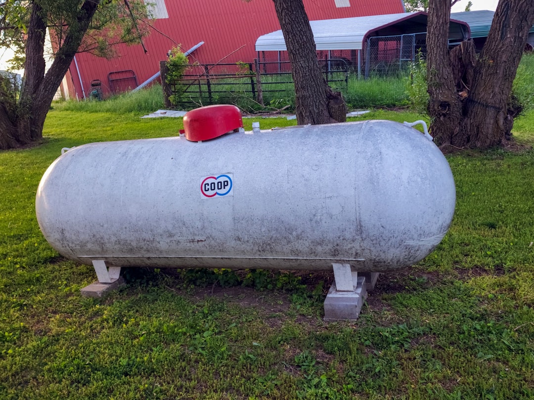 Propane tank that feeds a tankless campervan water heater