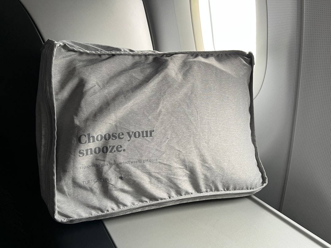 Compact inflatable travel pillow