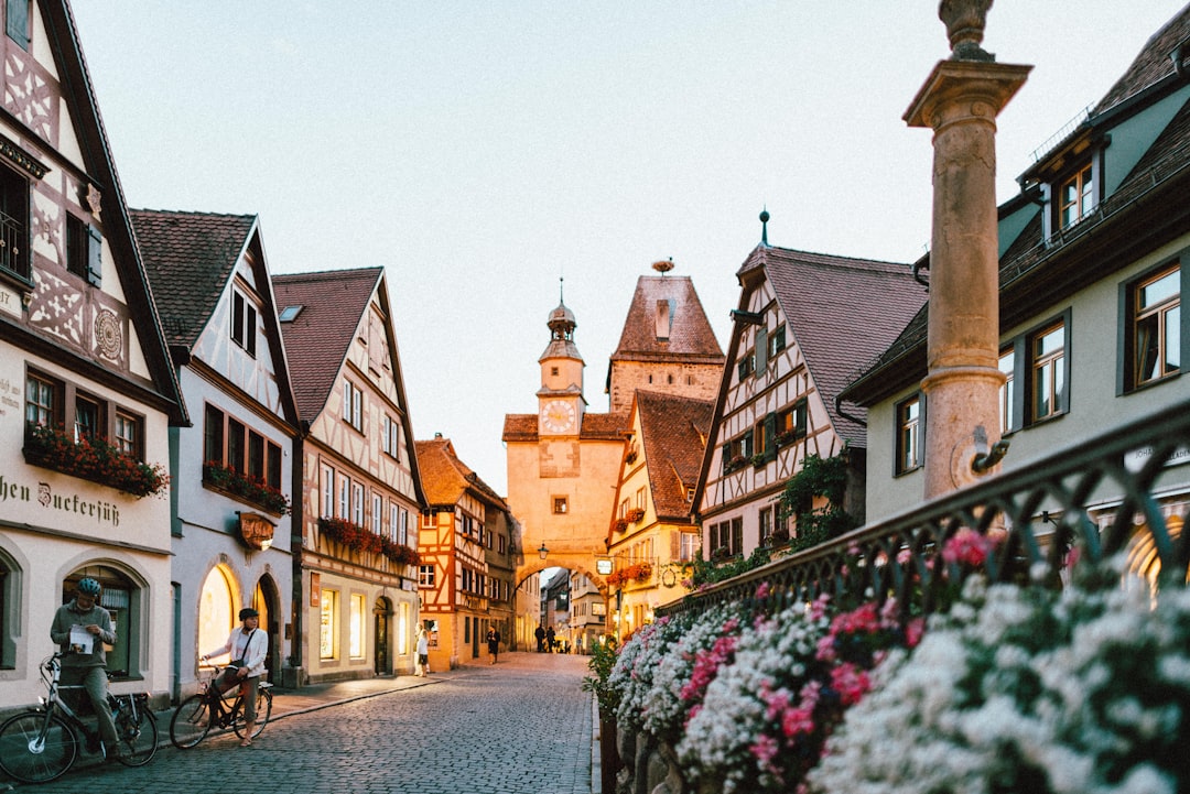Bavarian-style village buildings in Leavenworth, Washington
