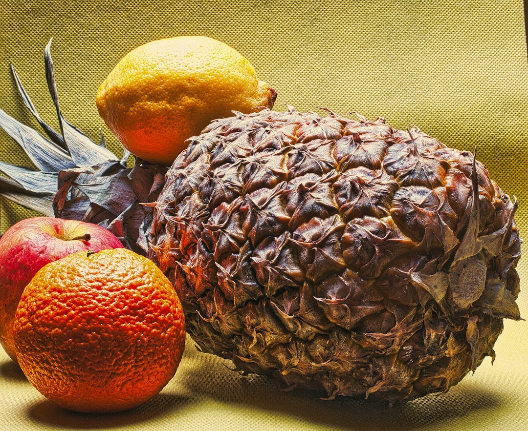 Fresh pineapples at a market, a nod to Jensen Beach's agricultural history