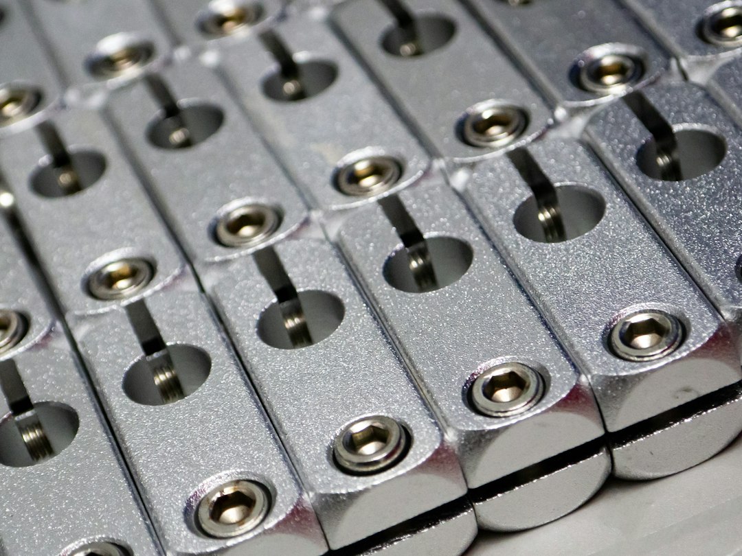 Machined aluminum components with drilled bolt holes